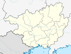 Лючжоу. Карта розташування: Гуансі-Чжуанський автономний район