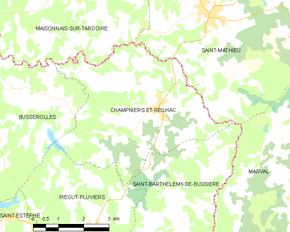 Poziția localității Champniers-et-Reilhac
