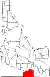 Map of Idaho highlighting Cassia County.svg