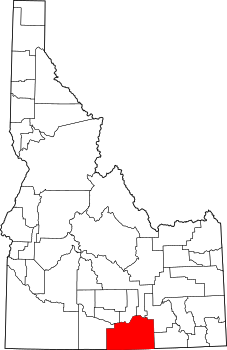 Map of Idaho highlighting Cassia County.svg
