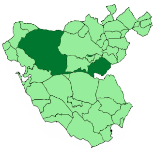 Letak Jerez de la Frontera di Provinsi Cádiz