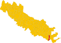Map of comune of Martignana di Po (province of Cremona, region Lombardy, Italy).svg