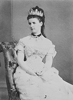 Marie, Princess William of Wurttemberg wearing the Wurttemberg Pink Topaz Tiara.jpg