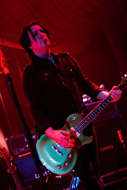 Mark Gemini Thwaite performing at a Peter Murphy gig, HOB Chicago, 2009