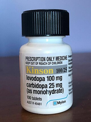 <span class="mw-page-title-main">Carbidopa/levodopa</span> Parkinson medication