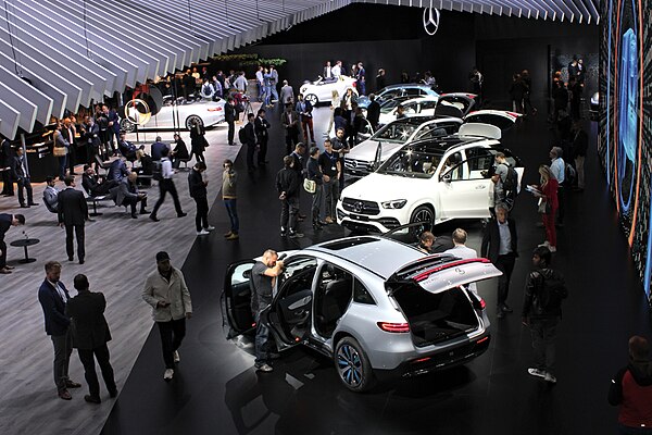 Mercedes-Benz stand at the 2018 Paris Motor Show