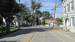 Looking west on Center Street in Miamiville