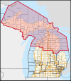 Michigan's 1st congressional district (since 2023).svg