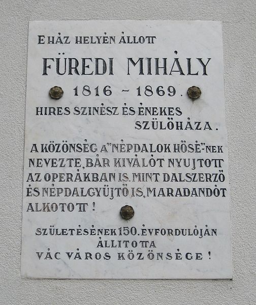 File:Mihály Füredi plaque.JPG