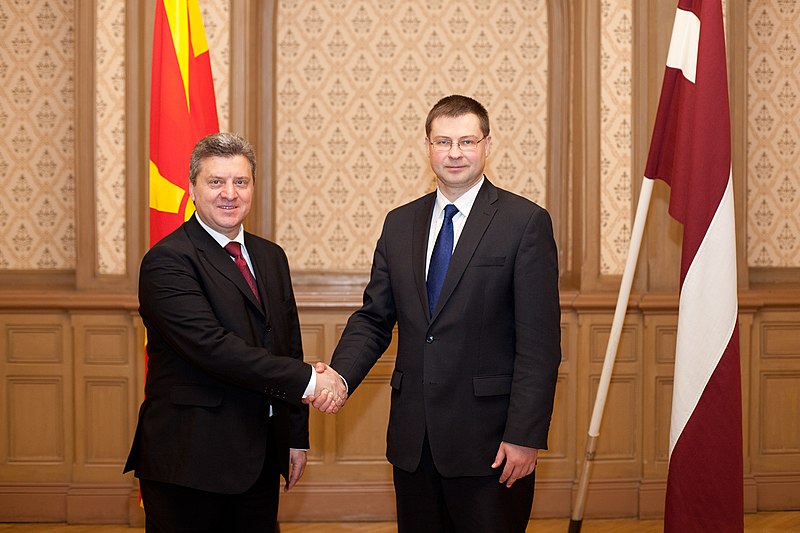File:Ministru prezidents Valdis Dombrovskis piedalās pusdienās par godu Bijušās Dienvidslāvijas Republikas Maķedonijas prezidenta Gjorges Ivanova vizītei Latvijā (6972148636).jpg