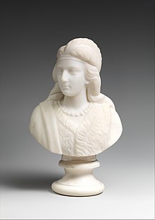 Minnehaha, a marble statue created in 1868 by Edmonia Lewis, now on display at the Metropolitan Museum of Art in New York City Minnehaha MET DP371841.jpg