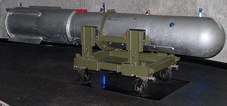 B28 bomb as used on a B52 bomber Mk 28 F1 Thermonuclear Bomb.jpg