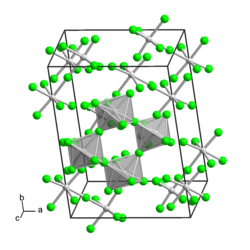 Kristallstruktur von Molybdän(V)-fluorid