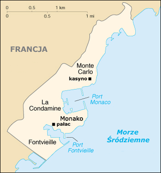 Mapa Monako