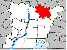 Location within Le Haut-Richelieu Regional County Municipality.