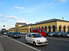 La gare du chemin de fer de Mouscron.