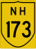 National Highway 173 marker