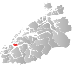 Ubicación del municipio en la provincia de Møre og Romsdal