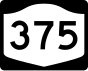 New York Eyaleti Route 375 işaretçisi