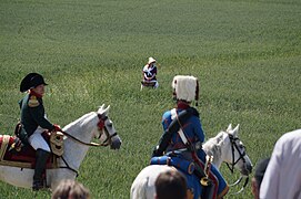 Napoléon sur le champ de bataille.