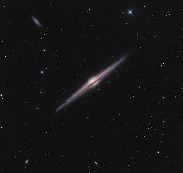 A color-composite image of NGC 4565 by Ken Crwford