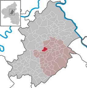 Poziția ortsgemeinde Neuerkirch pe harta districtului Rhein-Hunsrück-Kreis