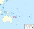 New Caledonia in Oceania (small islands magnified).svg