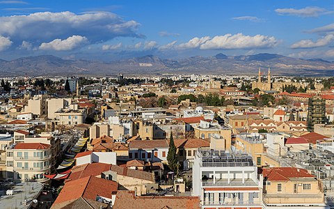 Nicosia, Cyprus: view from Shacolas Tower at Ledra Street (see also image notes)