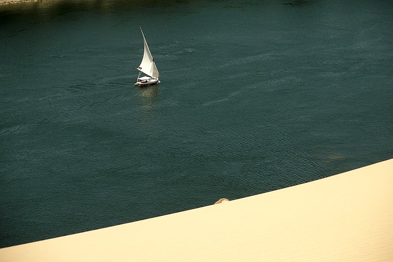 File:Nile River, Felucca boat, Aswan, Egypt.jpg