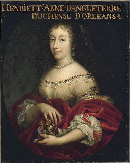 Henrietta Anne of England, to whom Madame de Montespan was a lady-in-waiting