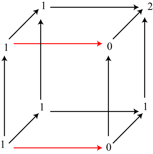 File:Non-monotonic function on cube.png