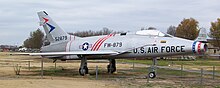 Hun at Castle Air Museum, California North American F-100 Super SabreCAM.jpg