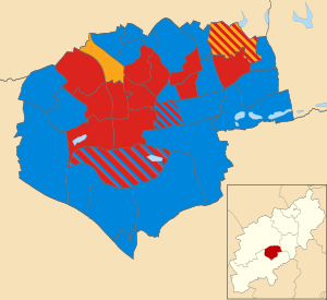 Northampton UK Kommunalwahlen 2015 map.svg