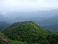 Southeast side view the top of Mount Nyū