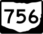 State Route 756 marker