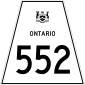 Highway 552 schild