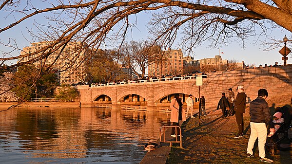 Outlet Bridge at sunset, Tidal Basin, Washington, DC