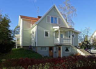 Villa Bensvarven, 2018 (idag om- och tillbyggd).