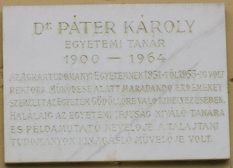 File:Páter Károly emléktáblája.jpg