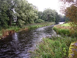 Floden Pärnu i byn Türi-Alliku.