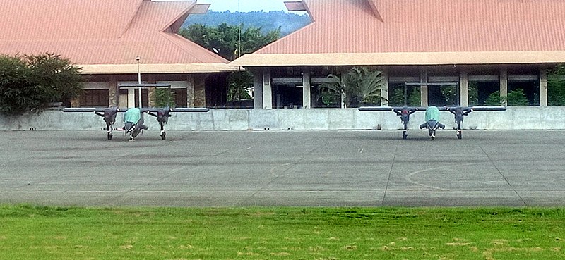 File:PAF OV-10 Bronco Aircraft at Davao Airport.jpg