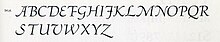 The italic swash capitals of Palatino from an American metal type specimen sheet Palatino Swash Initials.jpg