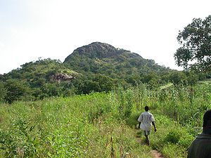 Ein Berg, Pic de Nahouri, in der Region