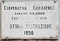 wikimedia_commons=File:Plaque Cooperativa Edificatrice Cusano Milanino, Ottava costruzione.jpg