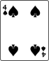 Playing card spade 4.svg