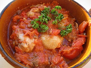 <span class="mw-page-title-main">Chicken Marengo</span> French dish