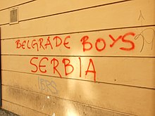 Football firm graffiti in Prague. Praha, Stare Mesto, Mustek, tag HCZ.JPG