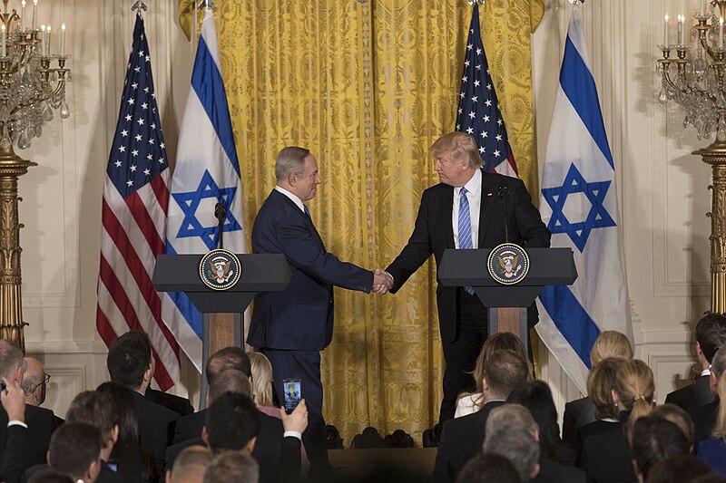 File:President Donald Trump and Prime Minister Benjamin Netanyahu Joint Press Conference, February 15, 2017 (01).jpg