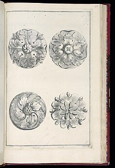 Rosettes, 17th or 18th centuries, print, Cooper Hewitt, Smithsonian Design Museum