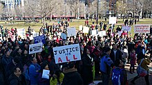 Protestors supporting Peter Liang on February 20, 2016, at Boston Common Protestors for Peter Liang Boston Feb 2016.jpg